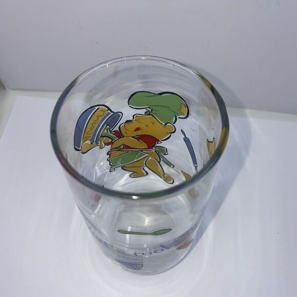 Vintage Disney Winnie The Pooh “What's Cooking Pooh” Drinking Water Juice Glass - Picture 4 of 5
